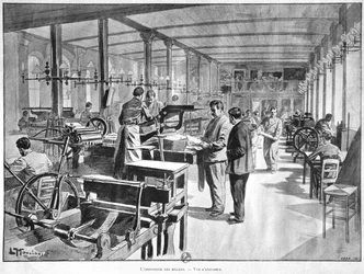 Stampa delle banconote alla Banca di Francia di Parigi, 1897